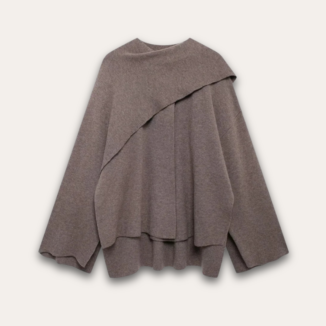 Stilla | Stilfuld Poncho-Trøje til Kvinder