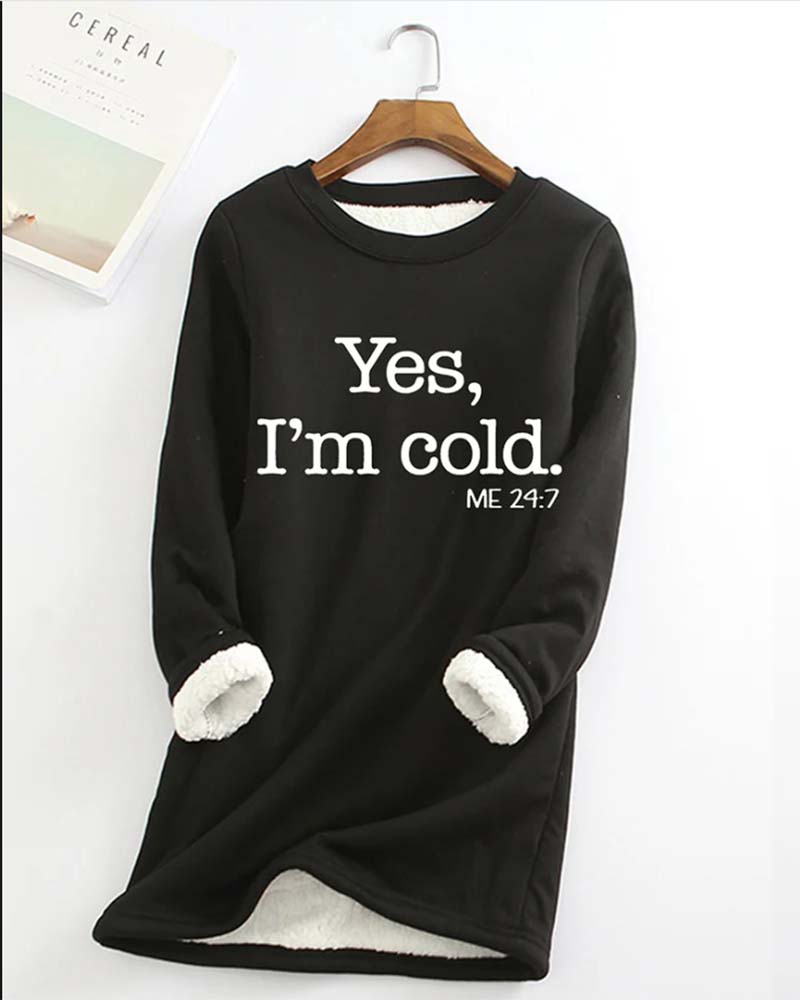Stilla | I fleece med bogstavtryk