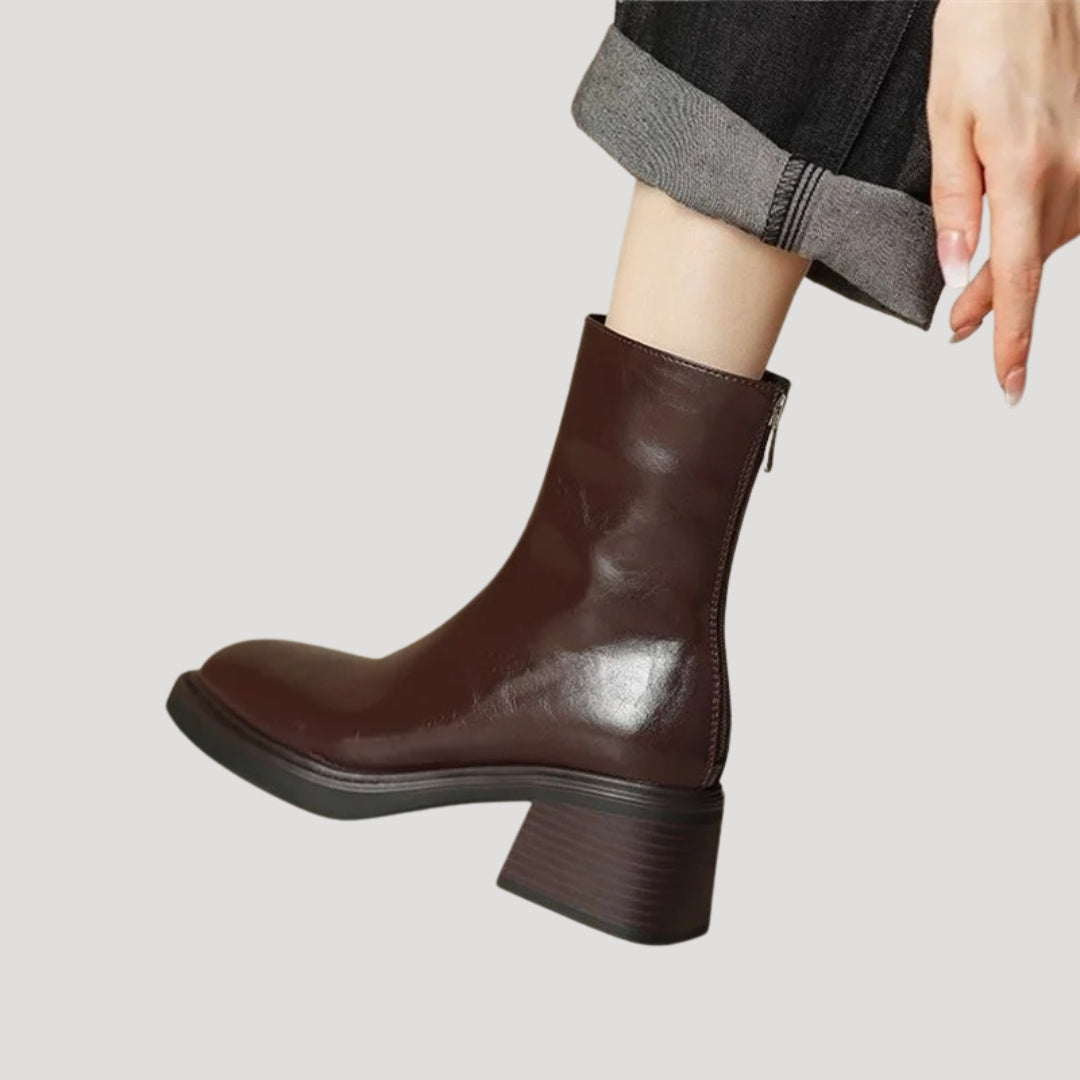 Stilla | Square Toe Platform Boots