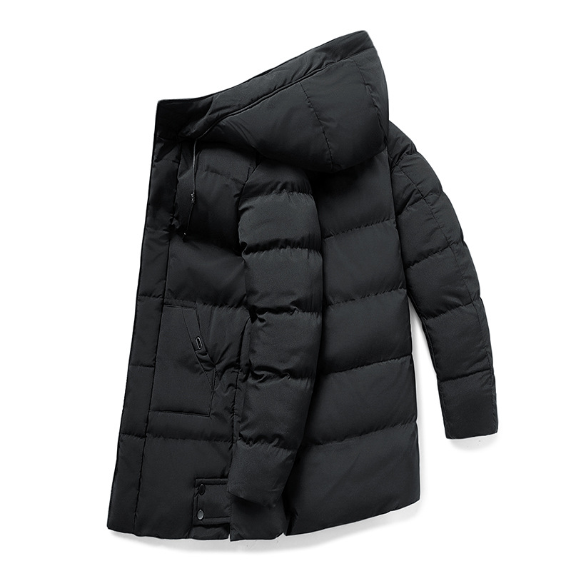 Stilla | Herre Puffer Vinterjakke - Hætte-Langdesign