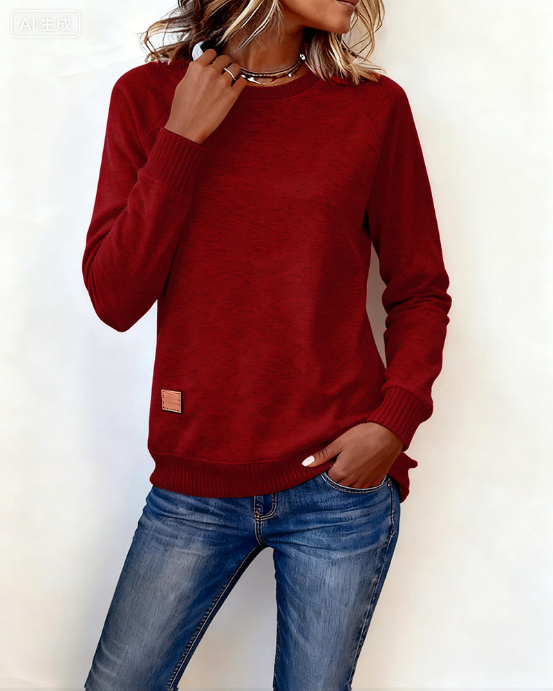 Stilla | Lækkert Sweatshirt med Rund halsudskæring