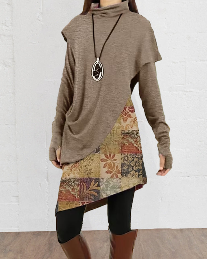 Stilla | Kjole med Patchwork