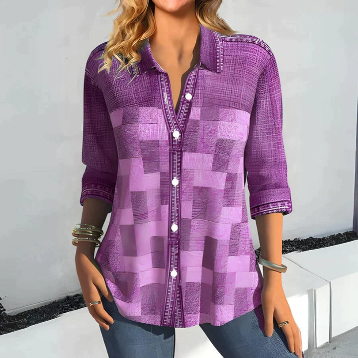 Stilla | Afslappet Ternet Bluse