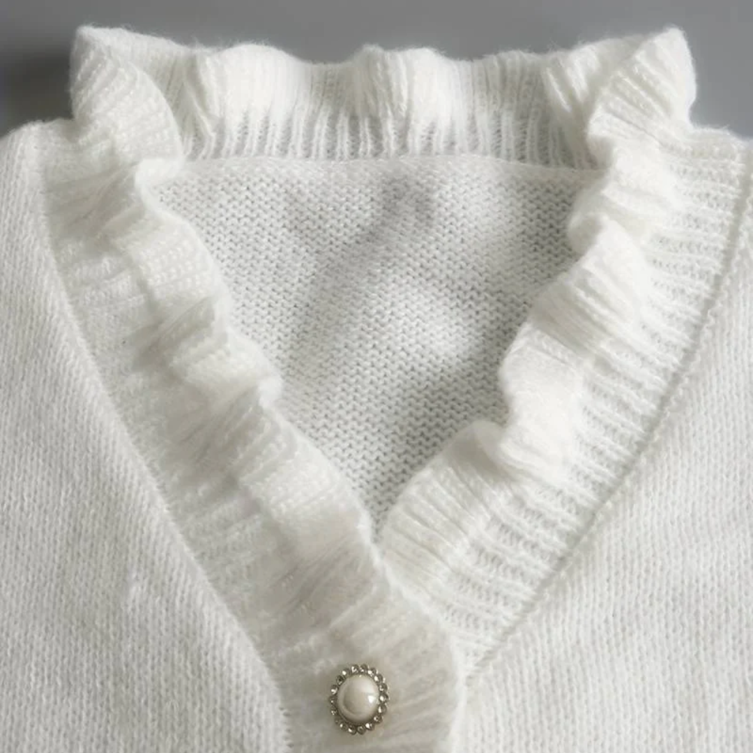 Stilla | Elegant Sweater Med Flæser