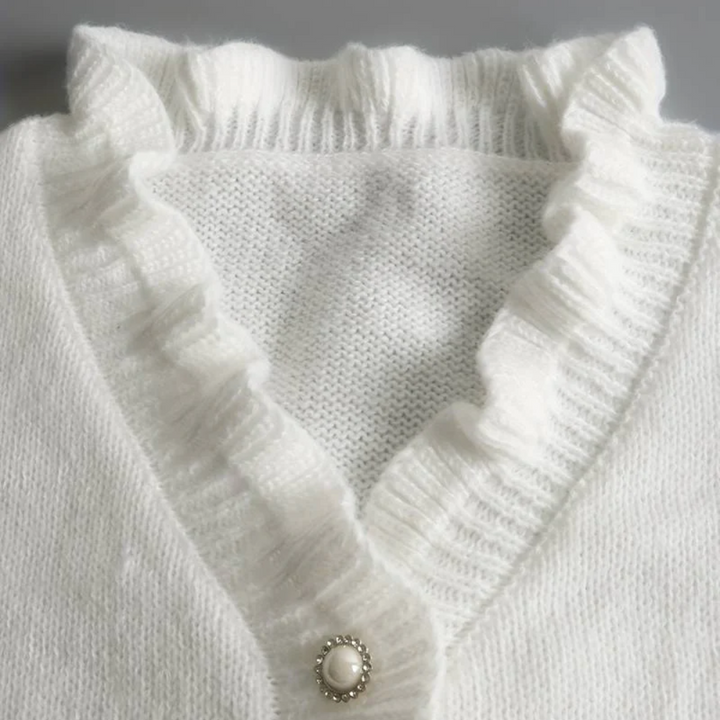 Stilla | Elegant Sweater Med Flæser