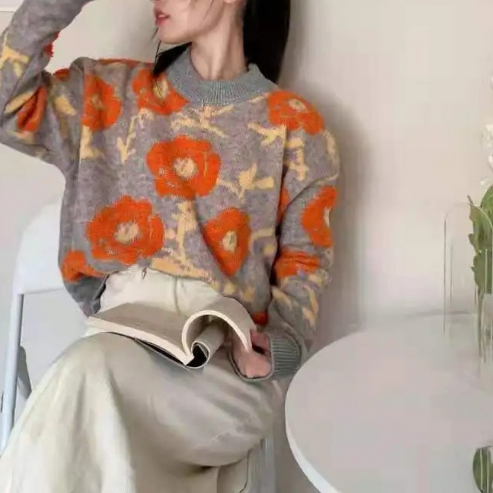Stilla | Floral Blomst Sweater