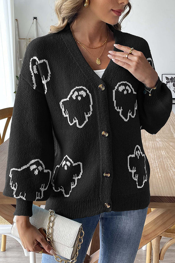 Stilla | Halloween-åge Striktrøje med Knapper