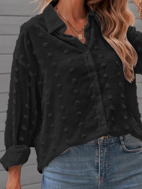 Stilla | Dot Drop Shoulder Skjorte