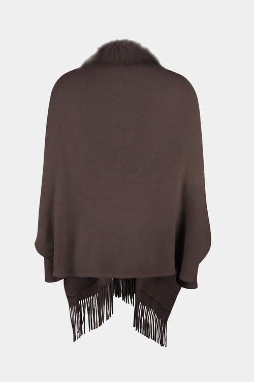 Stilla | Åben Front Langærmet Poncho