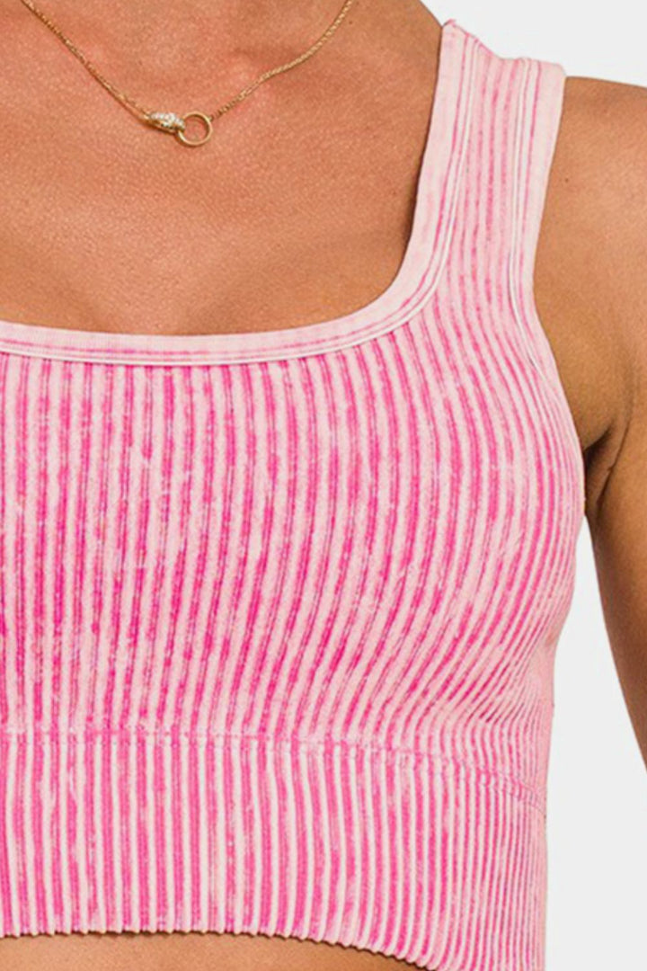 Stilla | Ribbet Square Neck Bred Strop Tank