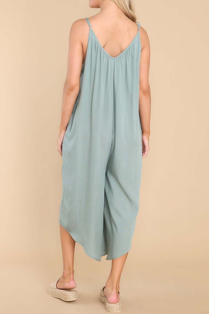 Stilla | Spaghetti Strop V-hals Jumpsuit