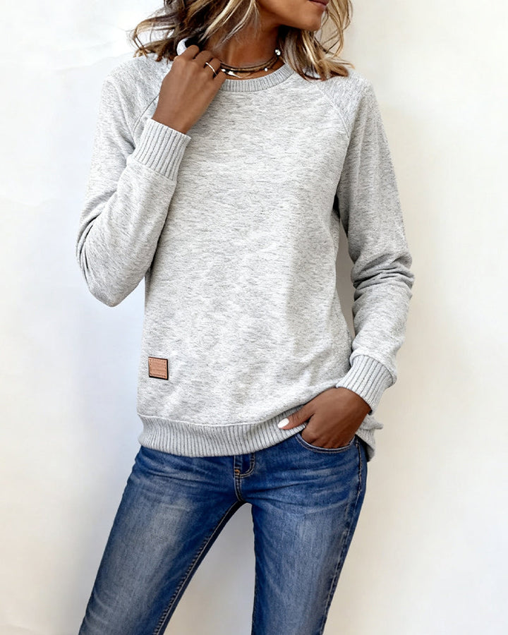 Stilla | Lækkert Sweatshirt med Rund halsudskæring