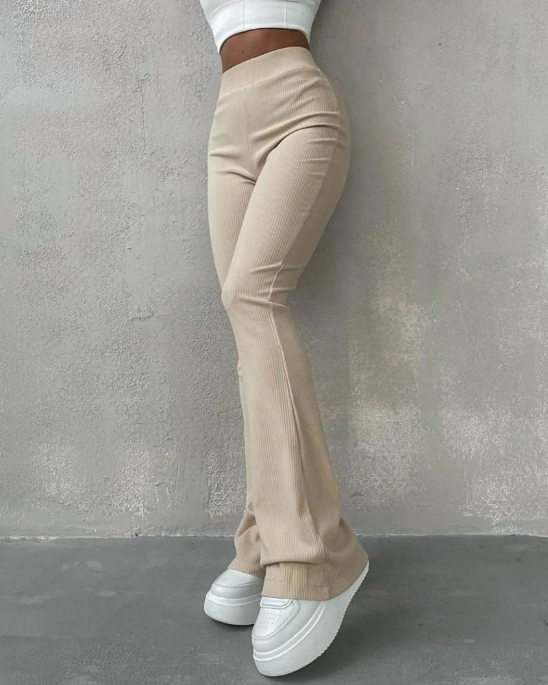 Stilla | Slim Fit Bukser med Micro Flare