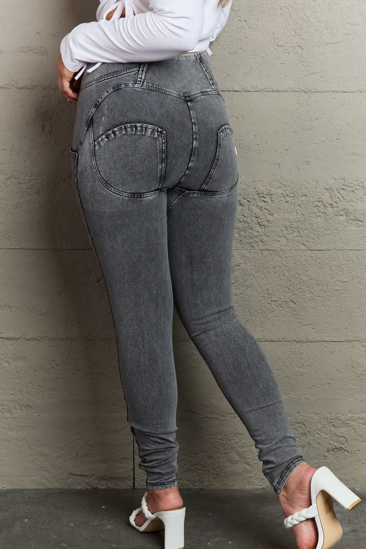 Stilla | Lynlås Lukning Skinny Jeans med Lommer
