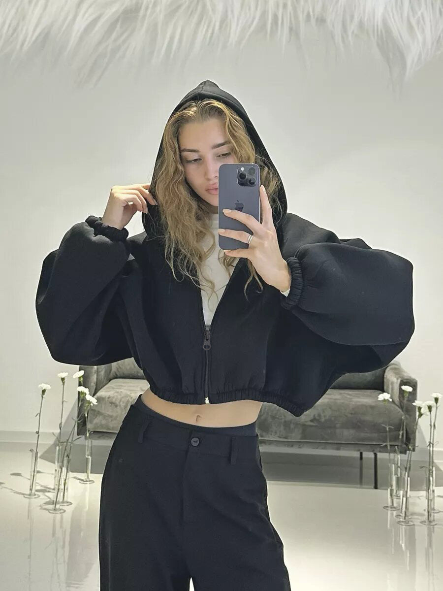 Stilla | Casual, Letvægts, Kort Sports Hoodie Jakke