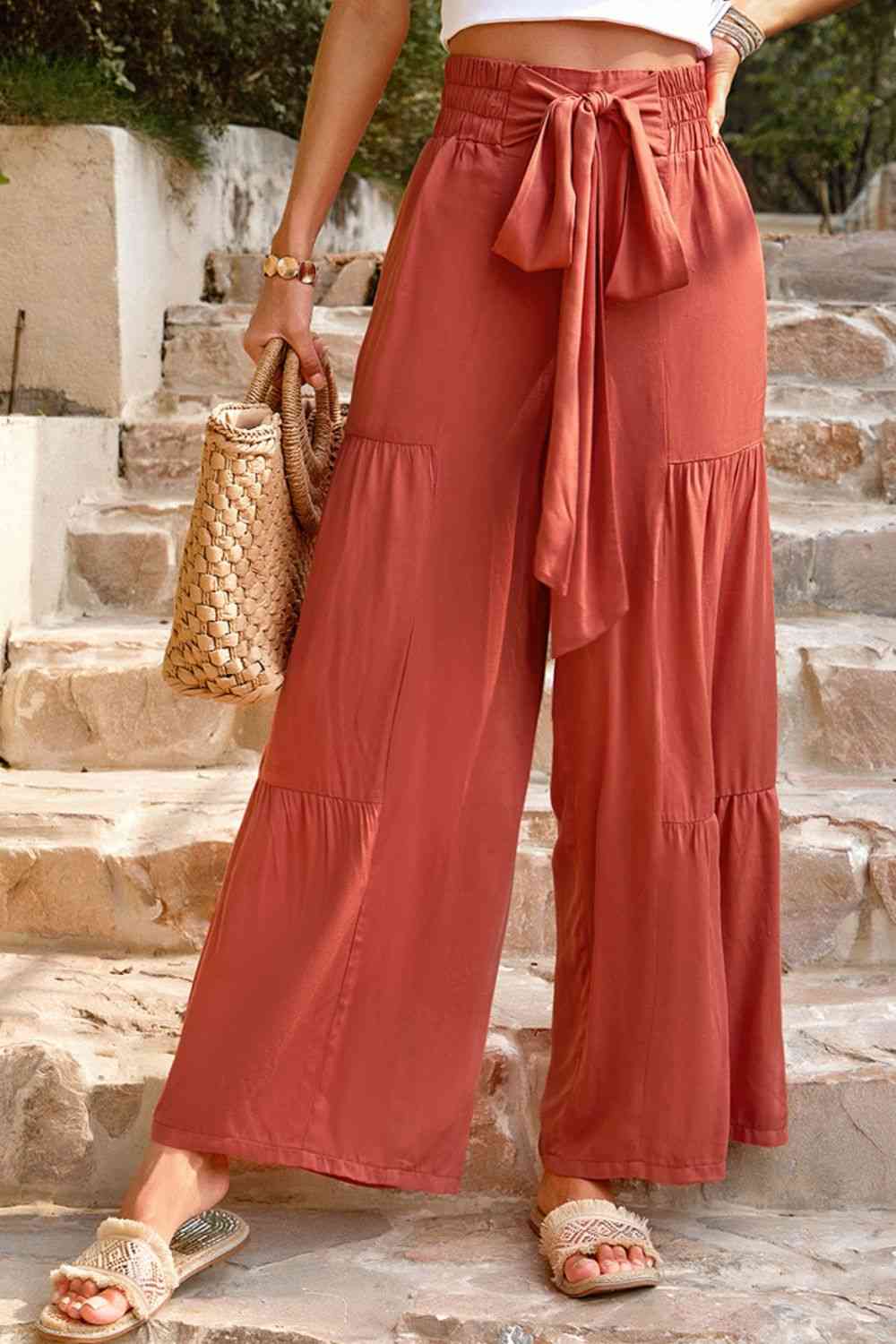 Stilla | Front Smocked Tiered Bukser
