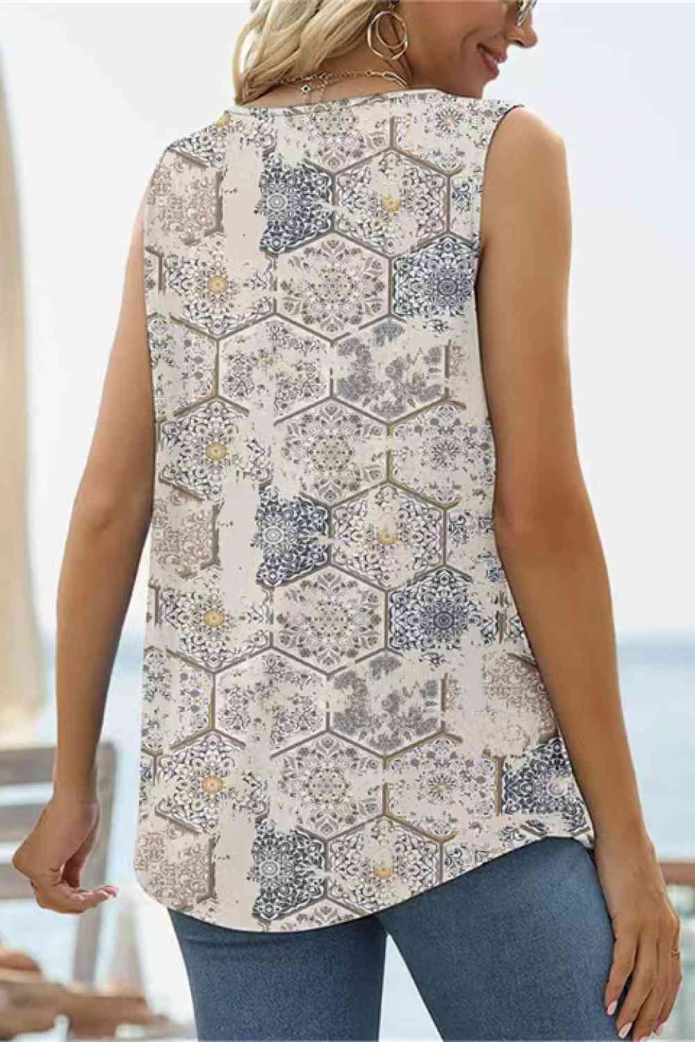 Stilla | Square Hals Buet Kant Tank