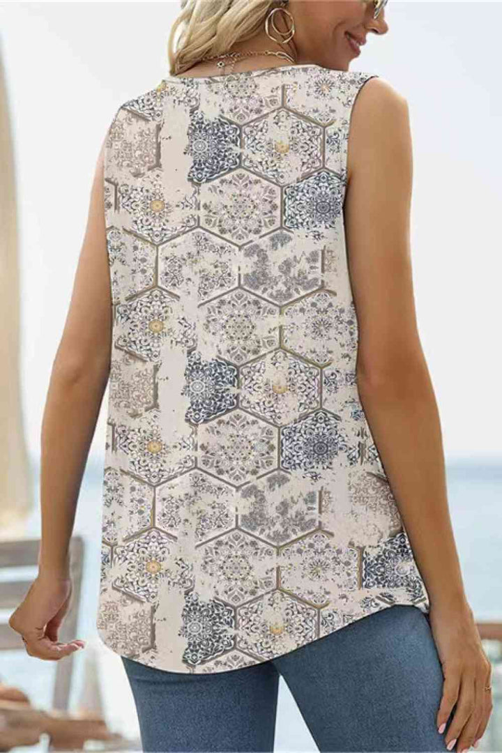 Stilla | Square Hals Buet Kant Tank