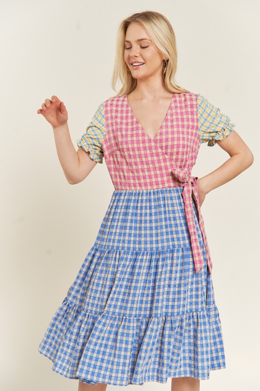 Stilla | Gingham Kjole