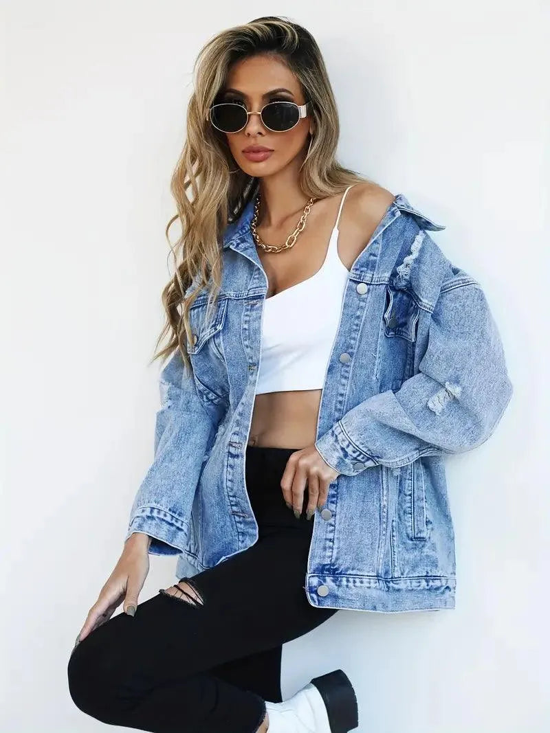 Stilla | Oversized Jeansjakke til damer