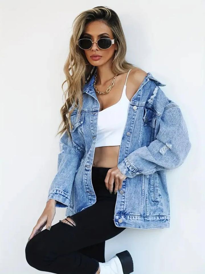 Stilla | Oversized Jeansjakke til damer