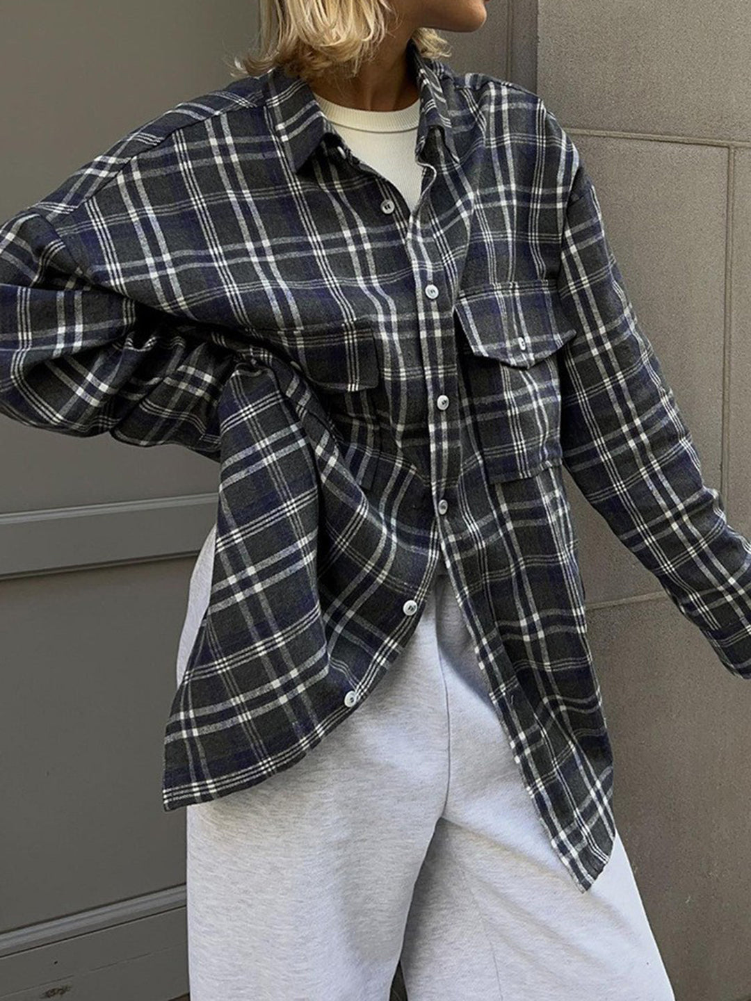 Stilla | Plaid Button Up Shacket