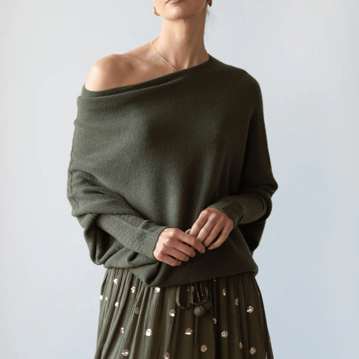 Stilla | Elegant pullover med skulderfri ærmer til damer