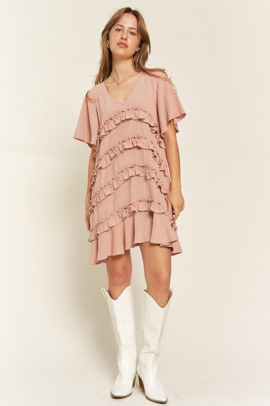Stilla | Ruffle Mini Kjole