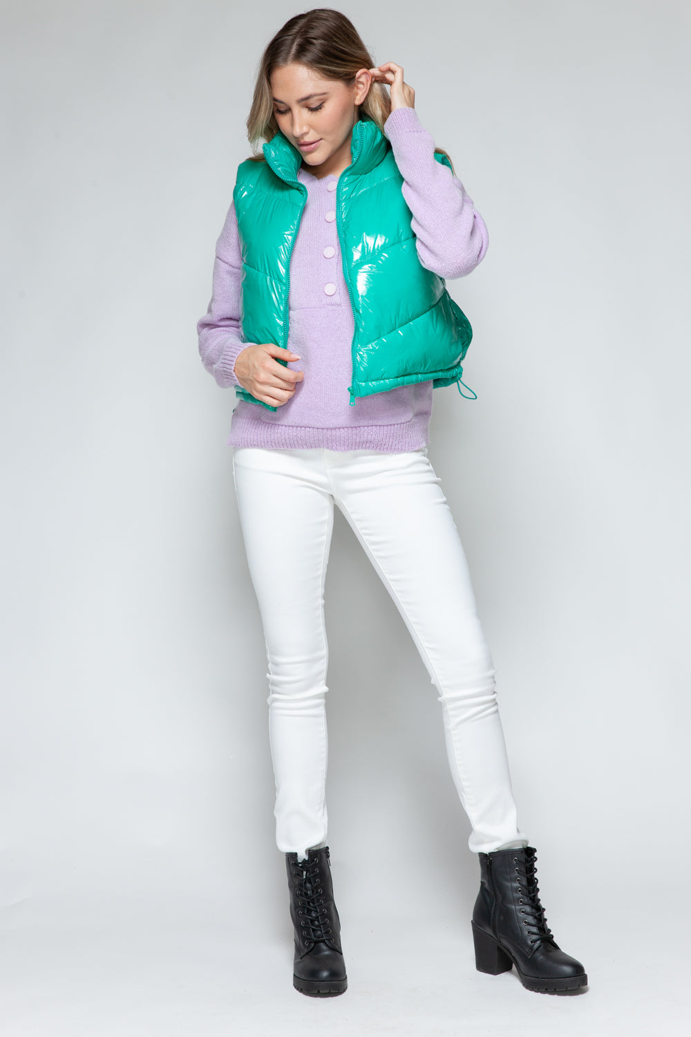 Stilla | Glitrende Stepp vest Snobish med Sportligt Design