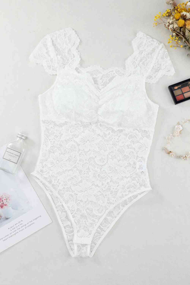 Stilla | Sweetheart Hals Blonder Bodysuit