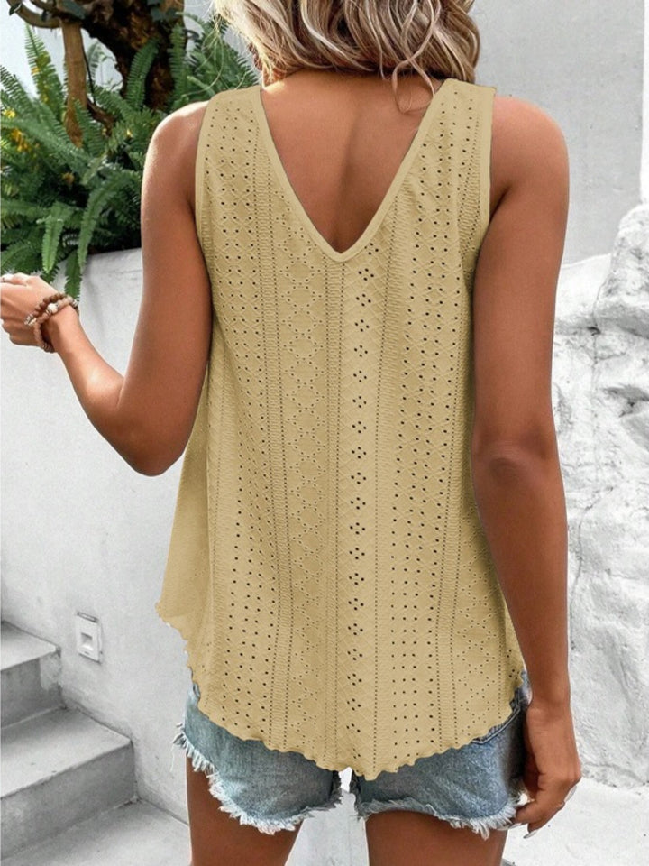 Stilla | V-Hals Bred Strop Tank