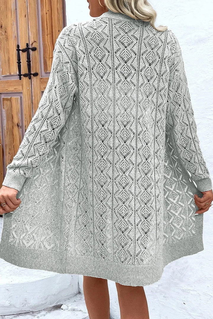 Stilla | Knap-ned Langærmet Cardigan