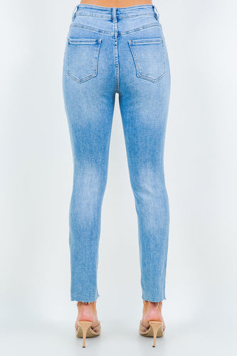 Stilla | Bazi Høj Talje Ødelagte Jeans