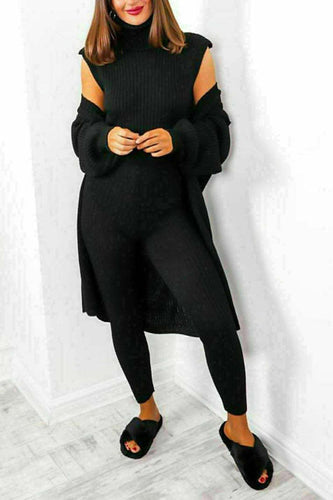 Stilla | 3-Delt Strik Loungewear