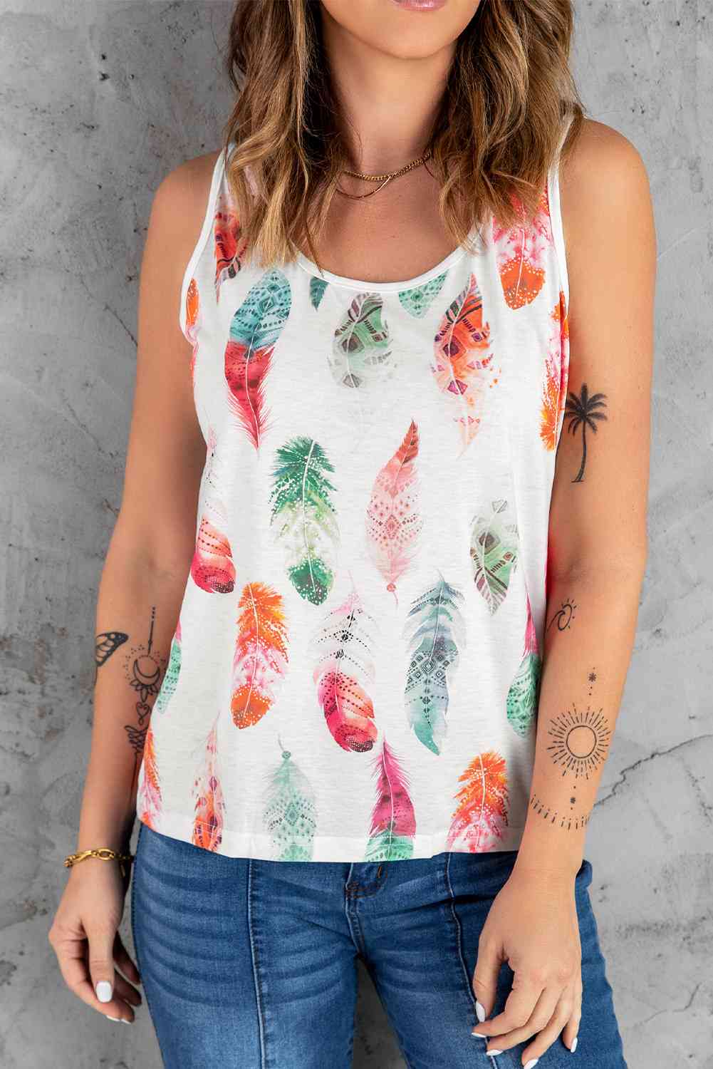Stilla | Print Rund Hals Tank