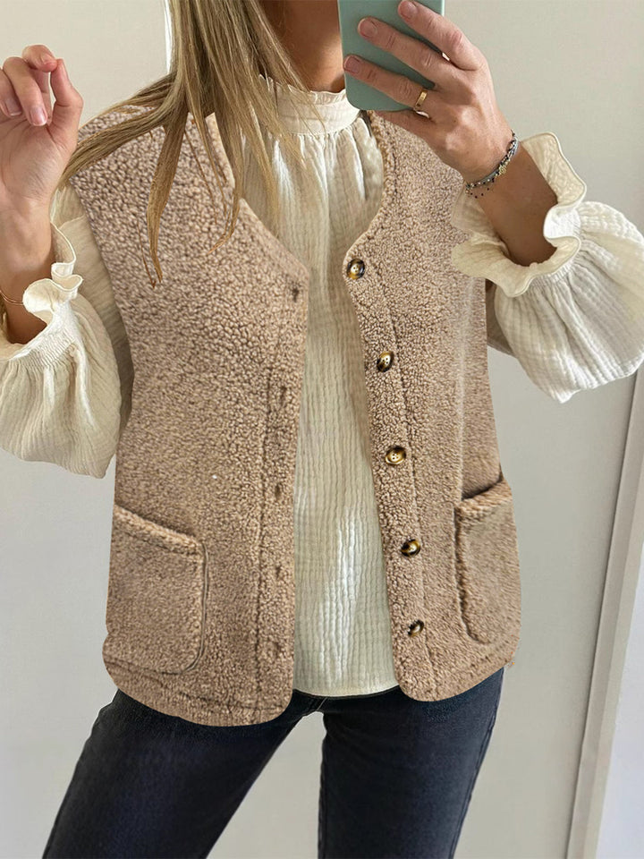 Stilla | Vest med knapper og lommer