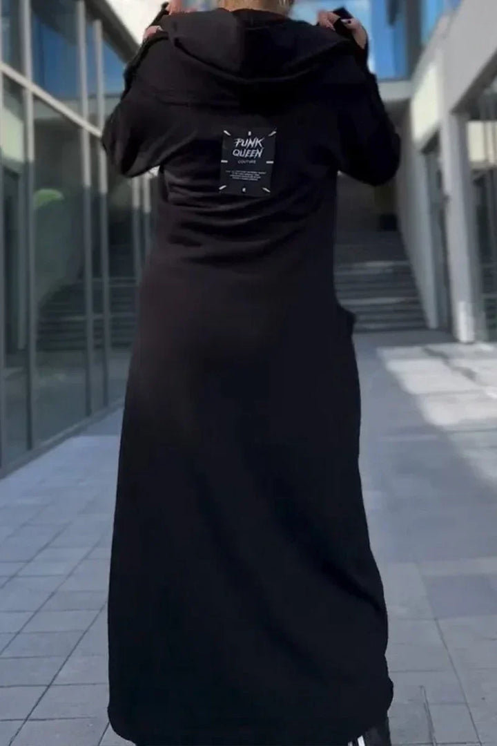 Stilla | Langt Hoodie-Kjole med Moderne Snit