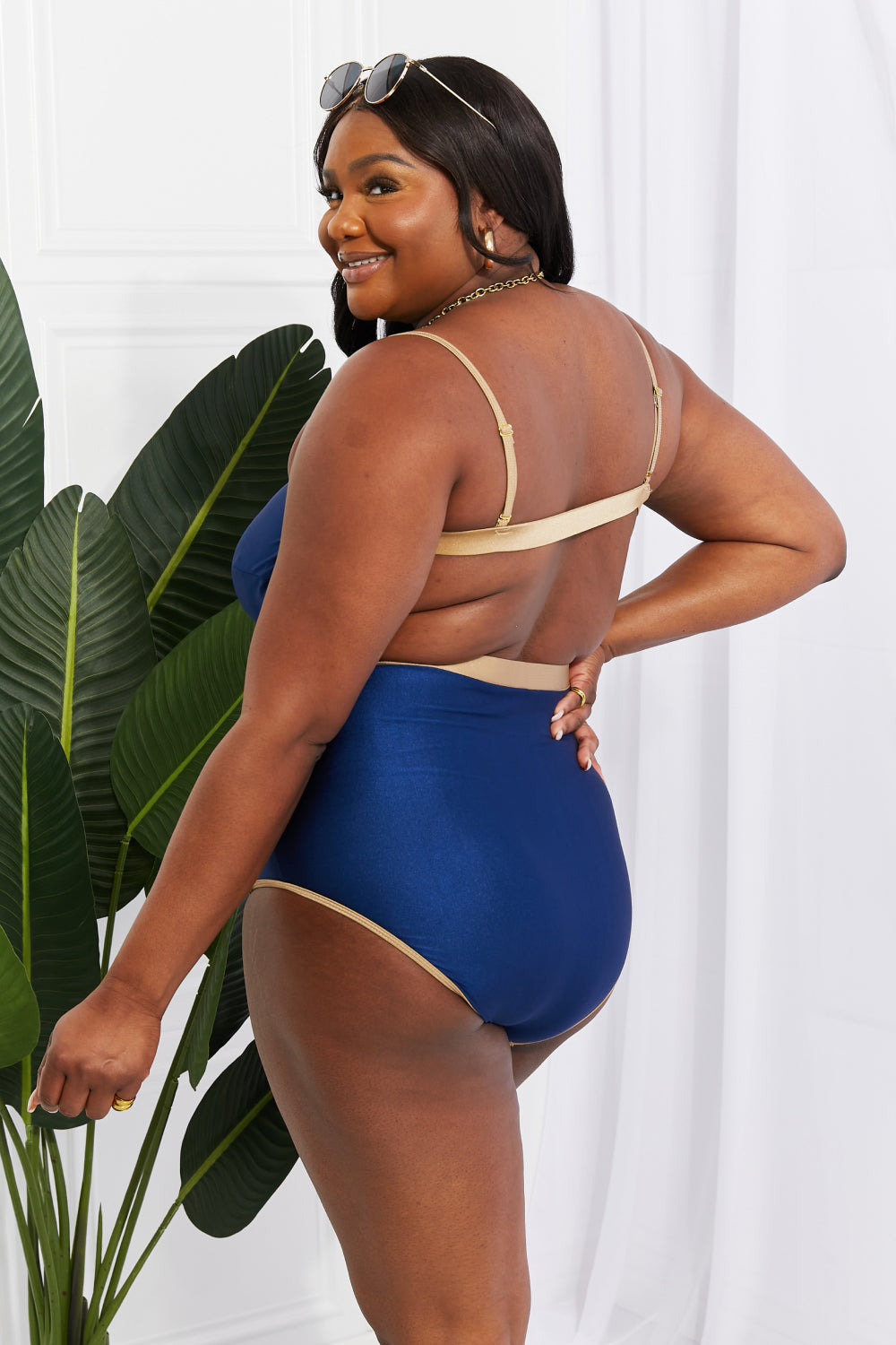 Stilla | West Swim Wave Break Contrast Trim Én-delt