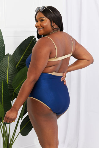Stilla | West Swim Wave Break Contrast Trim Én-delt