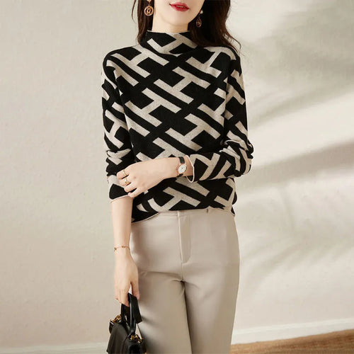Stilla | Eleganter, Geometrischer und Bequemer Pullover