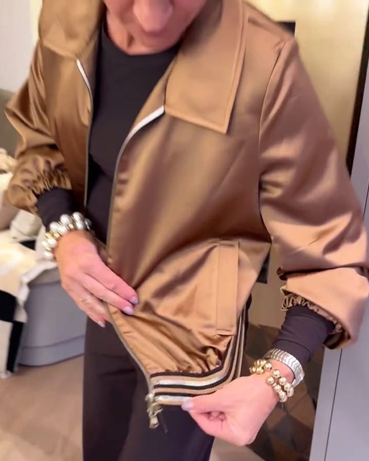 Stilla | Mode Skinnende Revers Cropped