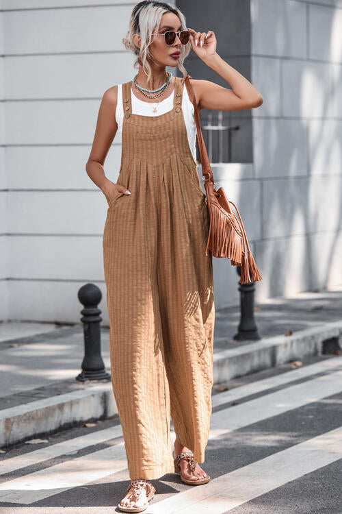 Stilla | Knapperet Bred Benet Overalls