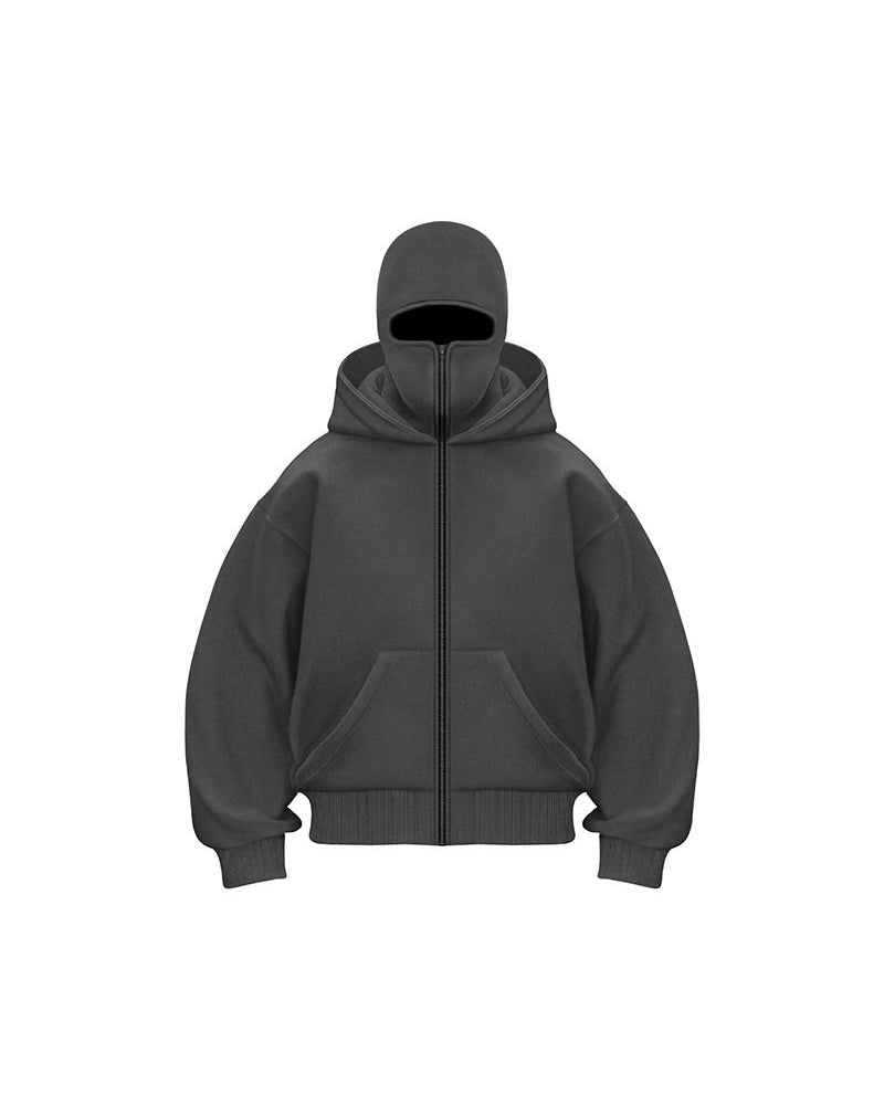 Stilla | Sweatshirt jakke med dobbelt hætte og lynlås