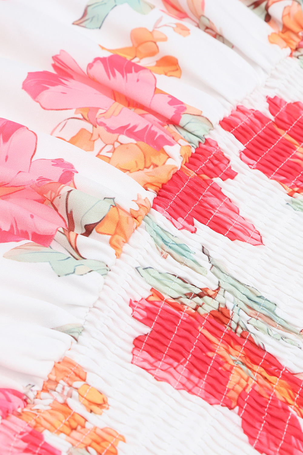 Stilla | Smocked Flounce Sleeve Dress