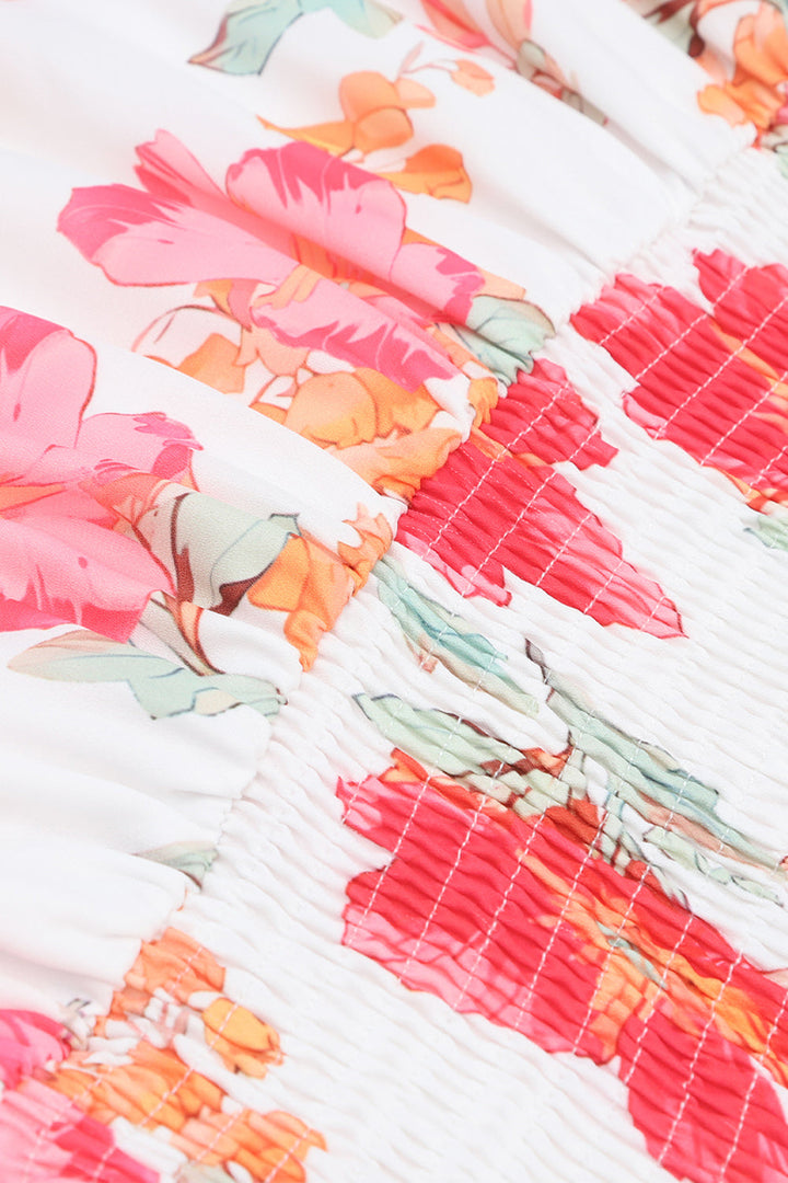 Stilla | Smocked Flounce Sleeve Dress