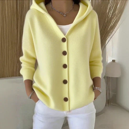Stilla | Hoodie-Cardigan med Knapper