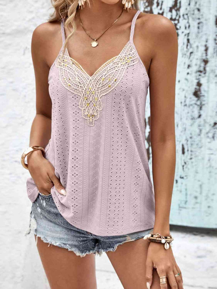 Stilla | Eyelet Cami Top