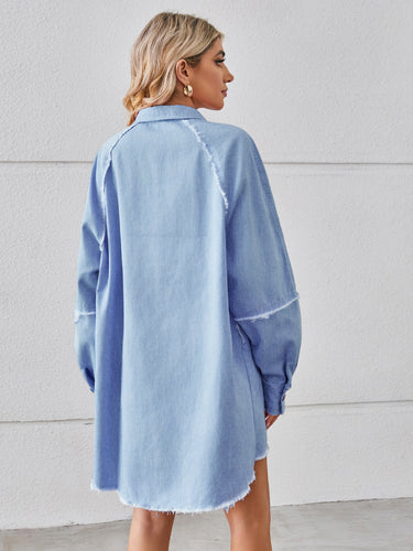 Stilla | Hem Button Up Denim Kjole