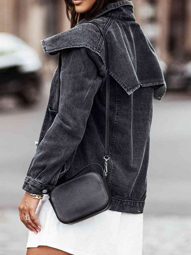 Stilla | Neck Knap Ned Denim Jakke