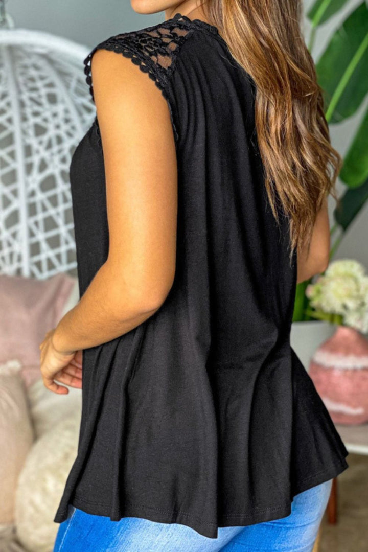 Stilla | Plus Size Blonde Rund Hals Tank
